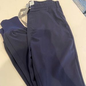 Figs Navy jogger scrub bottoms